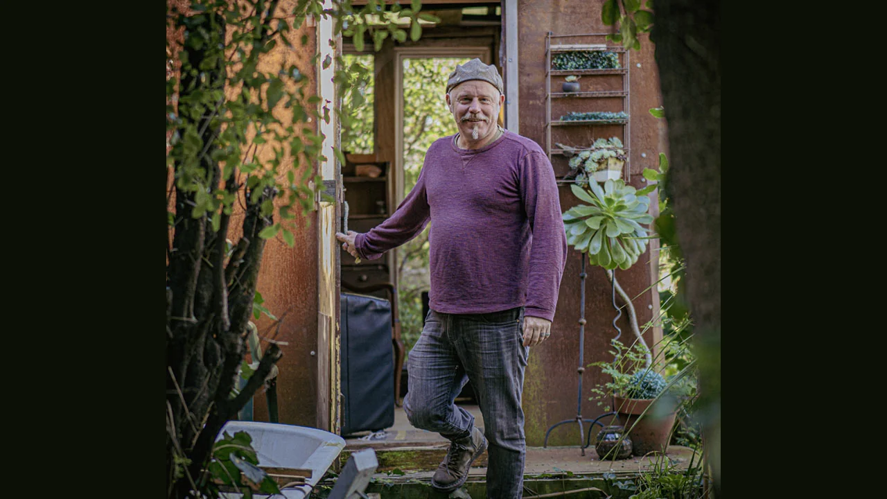 Dayle Hunt standing at home doorway